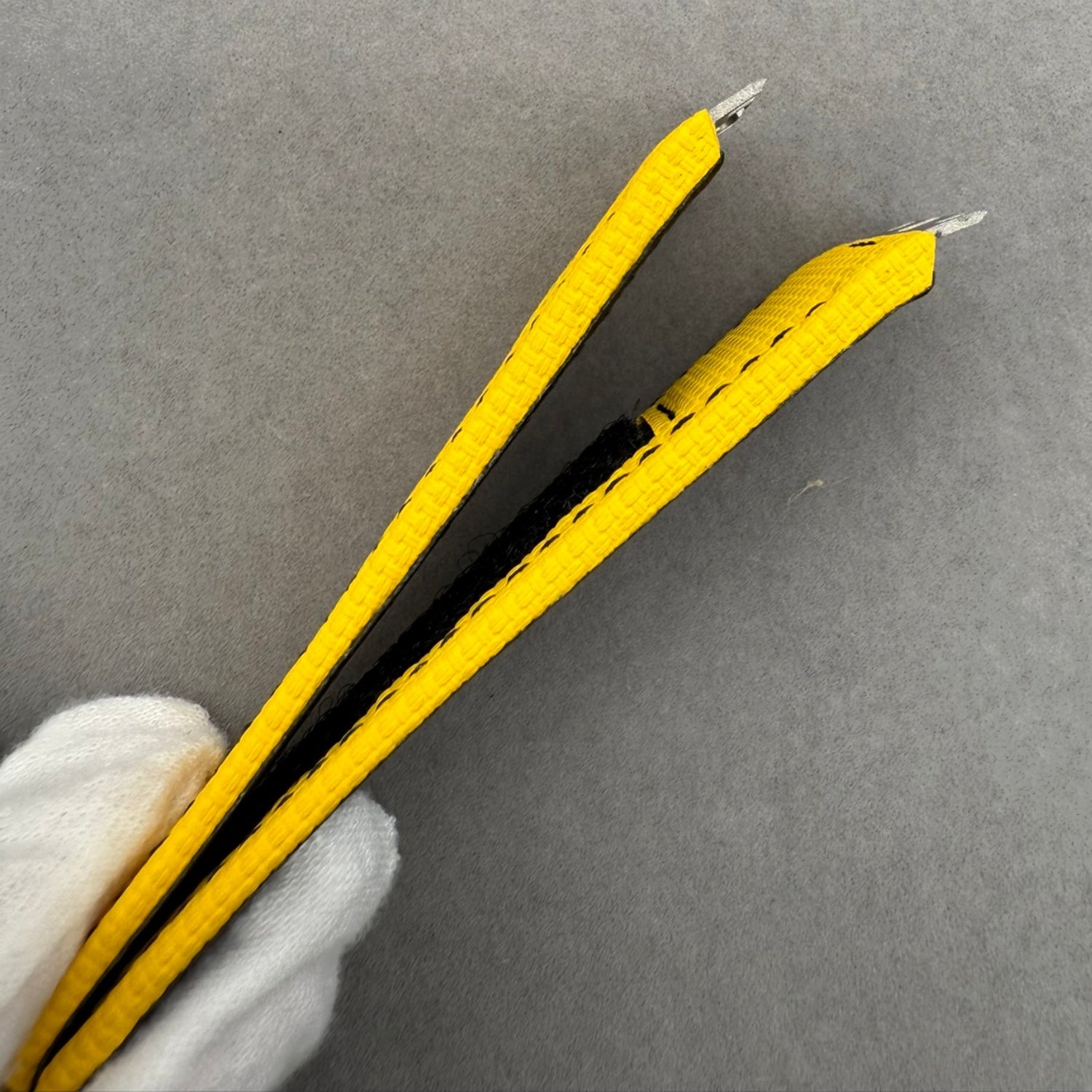 Custom Handmade Yellow Velcro Watch Strap for Hublot Big Bang 441