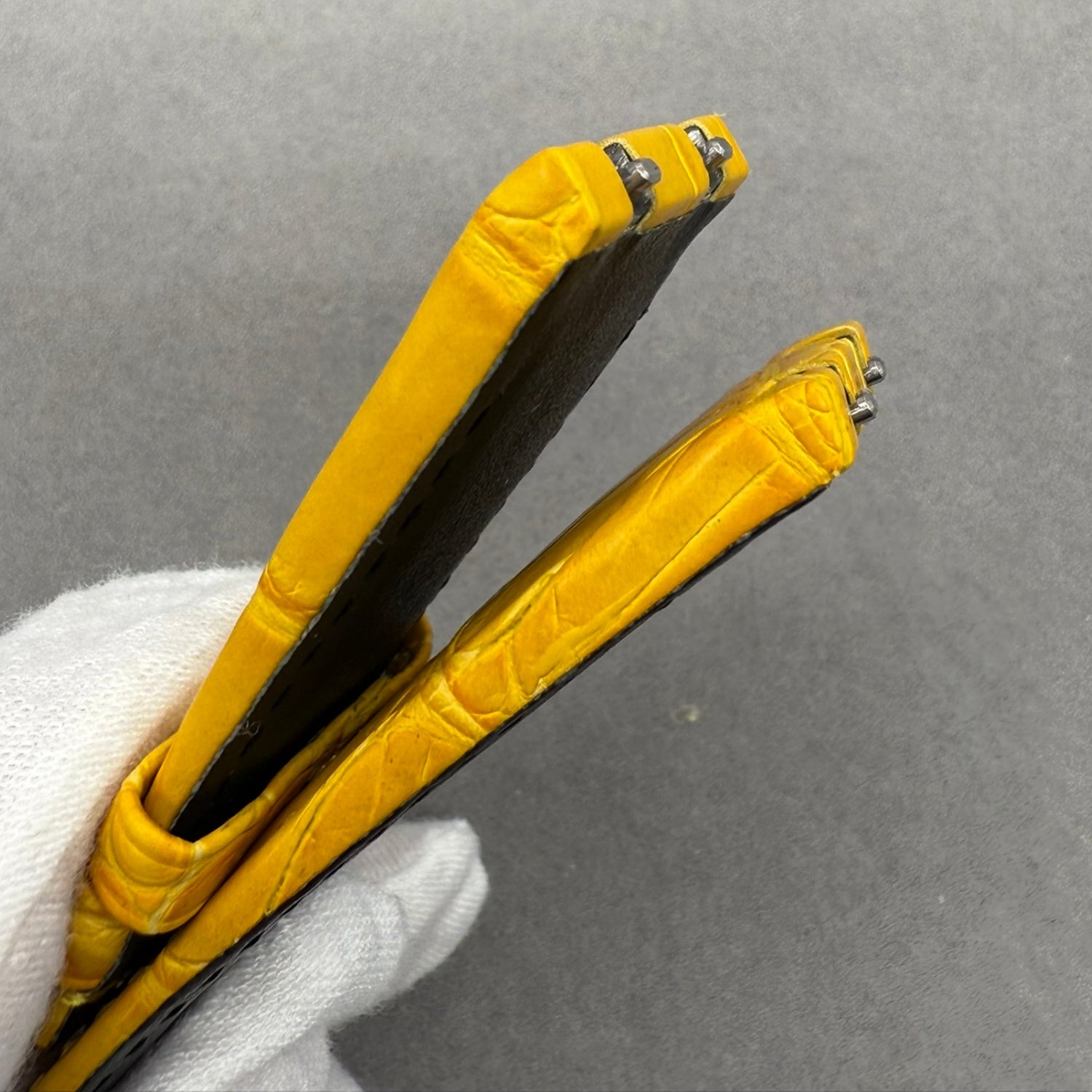 Handcrafted Custom Alligator Leather Watch Strap for Audemars Piguet 26240/15720 - Yellow, Quick-Release