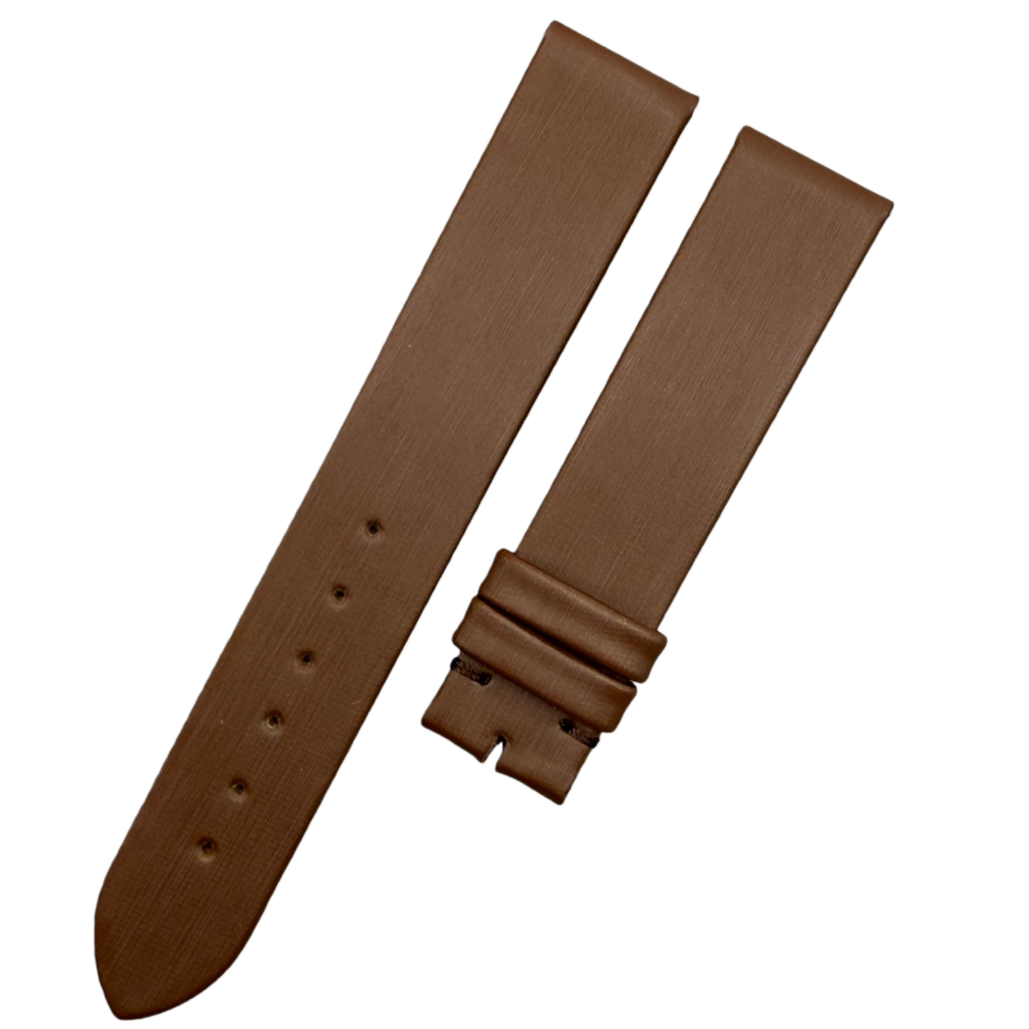 Handcrafted Custom Brown Silk-Calfskin Leather Watch Strap for Piaget POSSESSION Series