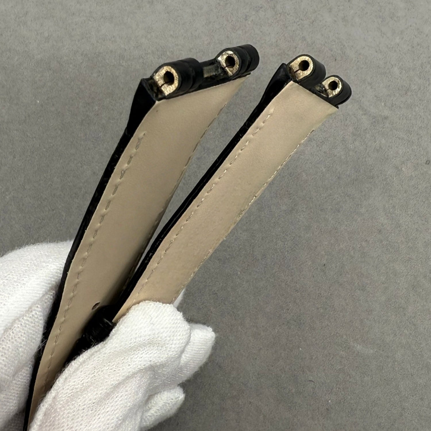 Handcrafted Black Alligator Leather Watch Strap for Breguet Marine Series 5517/5527/5547
