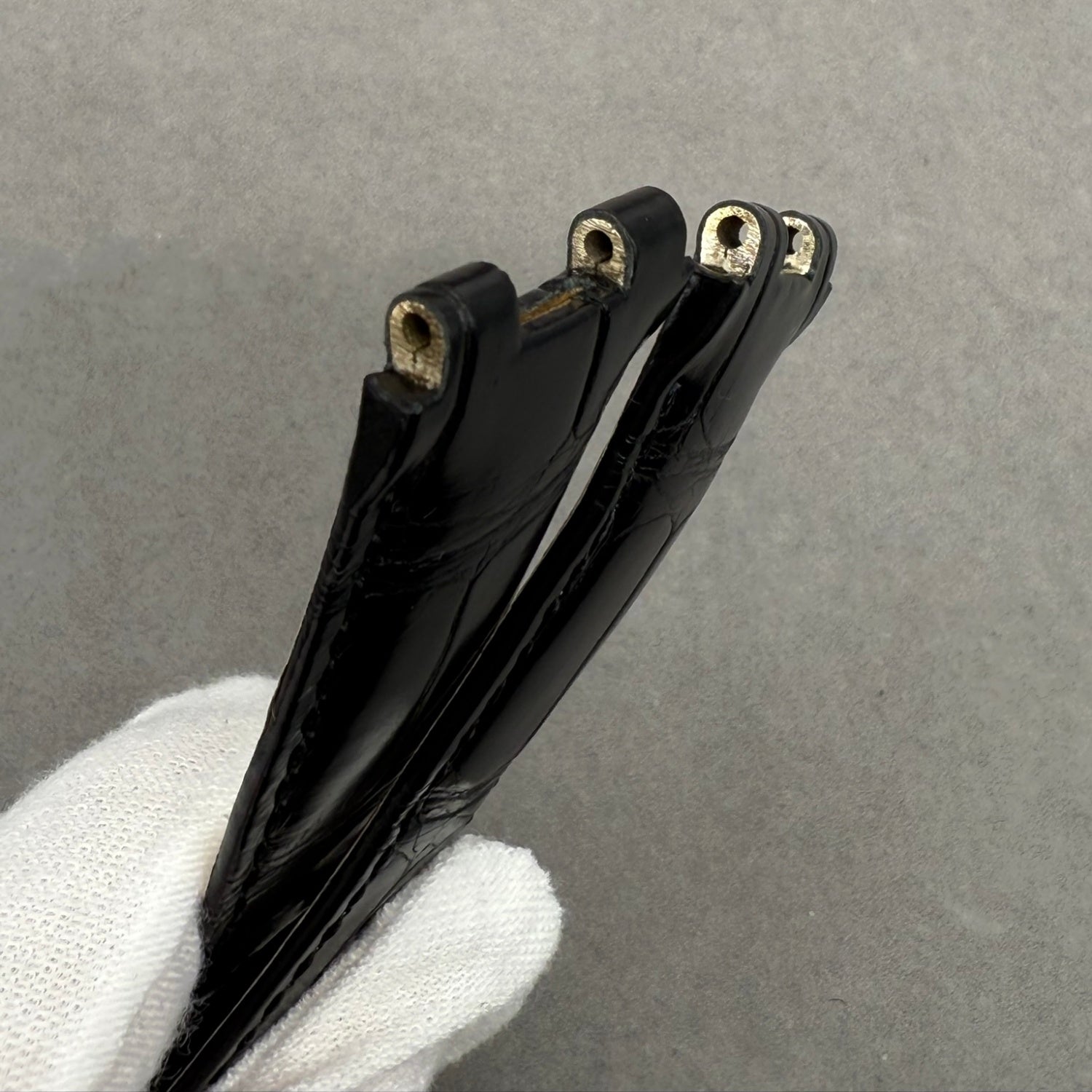 Handcrafted Black Alligator Leather Watch Strap for Breguet Marine Series 5517/5527/5547