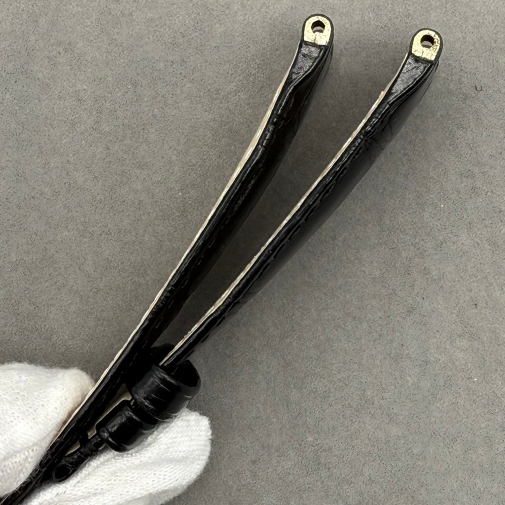 Handcrafted Black Alligator Leather Watch Strap for Breguet Marine Series 5517/5527/5547