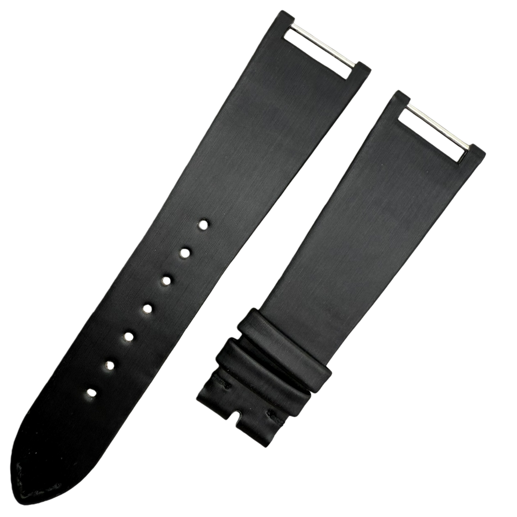 Customization Plan for Black Silk-Silk Cowhide Handmade Watch Strap Compatible with Patek Philippe TWENTY-4 Series 4910