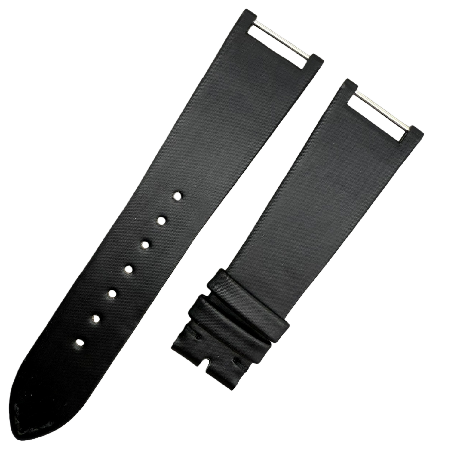 Customization Plan for Black Silk-Silk Cowhide Handmade Watch Strap Compatible with Patek Philippe TWENTY-4 Series 4910