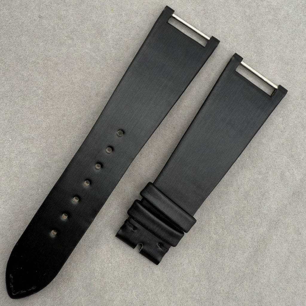 Customization Plan for Black Silk-Silk Cowhide Handmade Watch Strap Compatible with Patek Philippe TWENTY-4 Series 4910
