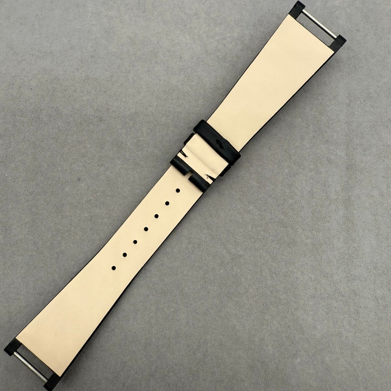 Customization Plan for Black Silk-Silk Cowhide Handmade Watch Strap Compatible with Patek Philippe TWENTY-4 Series 4910