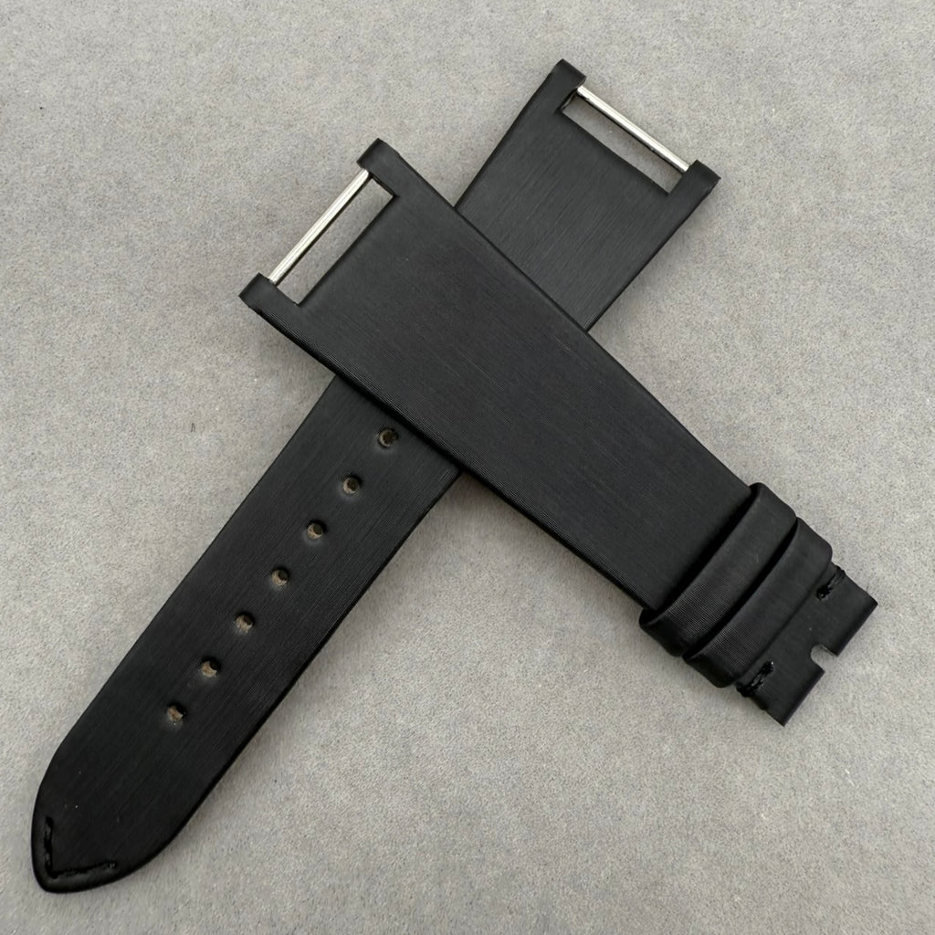 Customization Plan for Black Silk-Silk Cowhide Handmade Watch Strap Compatible with Patek Philippe TWENTY-4 Series 4910