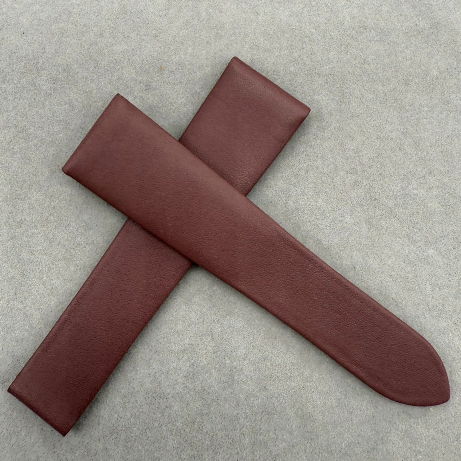 Handcrafted Custom Purple Silk-Calfskin Leather Watch Strap with Original Foldable Clasp for Piaget LIMELIGHT Series