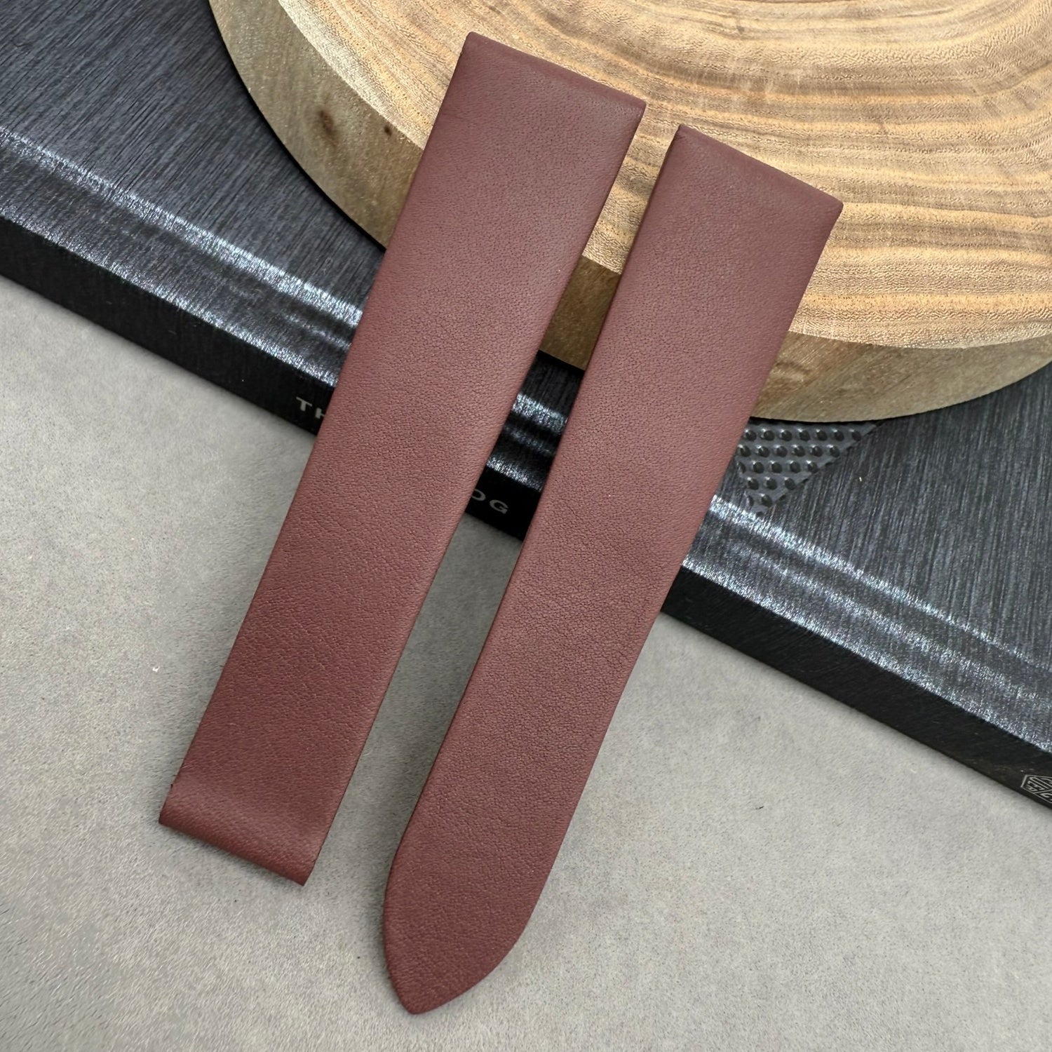 Handcrafted Custom Purple Silk-Calfskin Leather Watch Strap with Original Foldable Clasp for Piaget LIMELIGHT Series