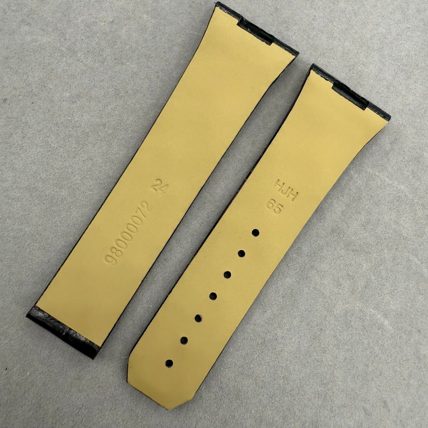 Handcrafted Custom Alligator Leather Watch Strap for Omega Constellation 35mm Quartz 123.13.35.60.60 - Deep Purple