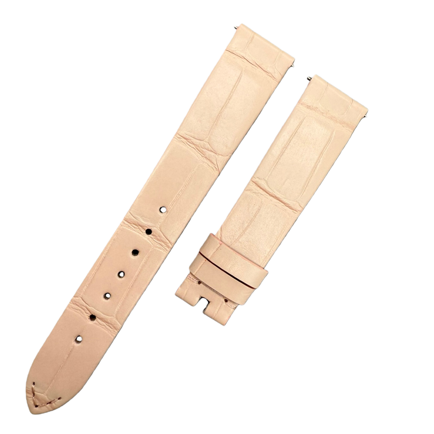 Quick-Release Alligator Leather Watch Strap for Vacheron Constantin Éliane Goddess Series - Bare Pink