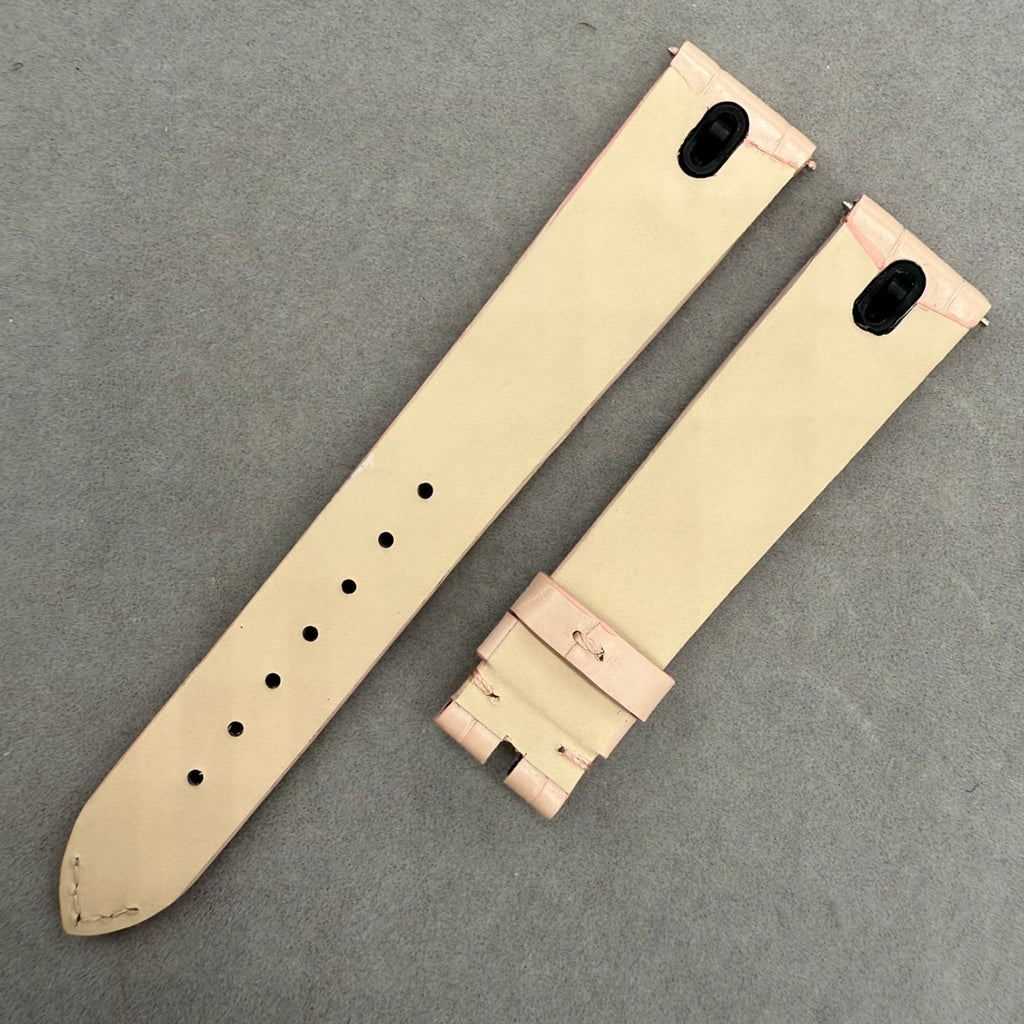 Quick-Release Alligator Leather Watch Strap for Vacheron Constantin Éliane Goddess Series - Bare Pink