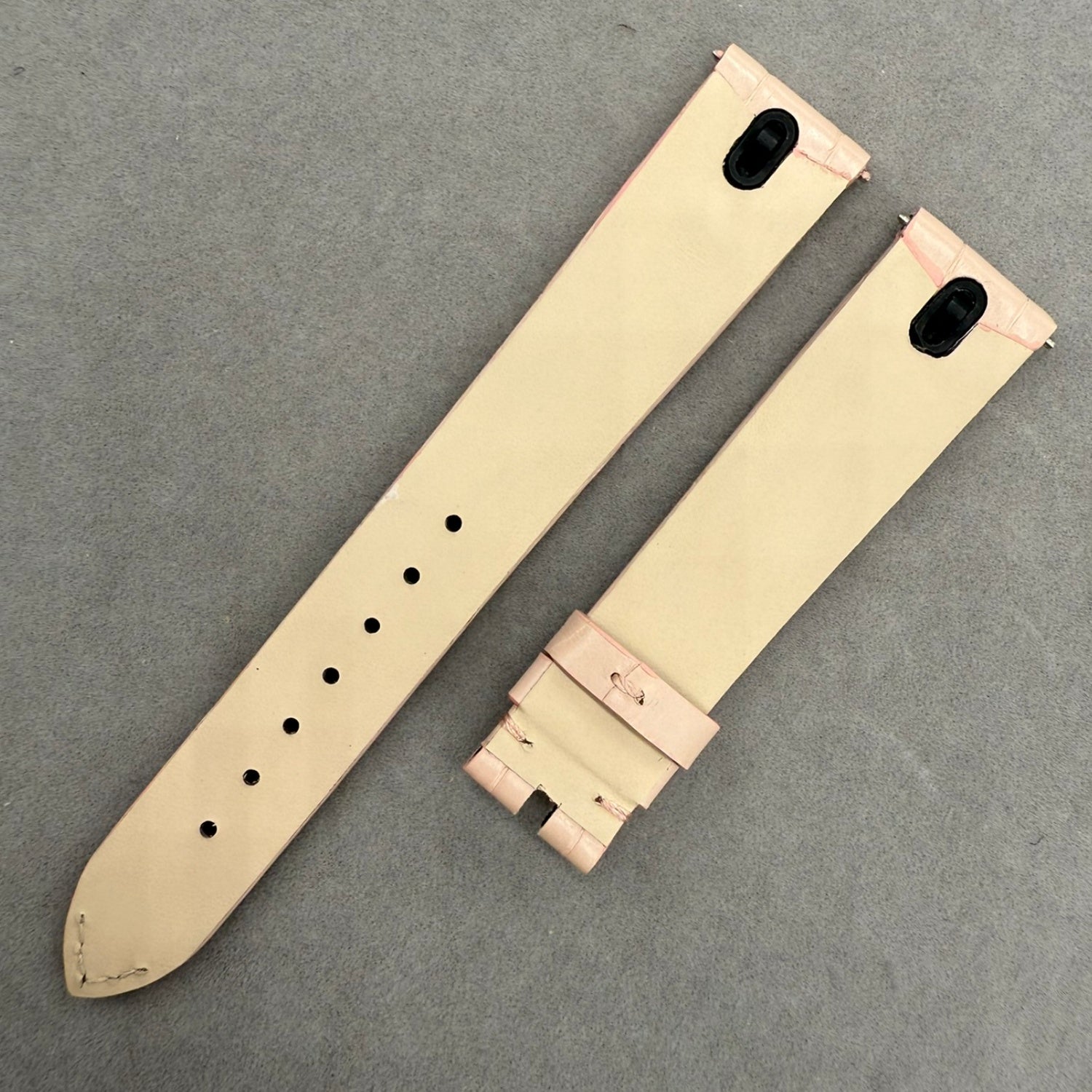Quick-Release Alligator Leather Watch Strap for Vacheron Constantin Éliane Goddess Series - Bare Pink