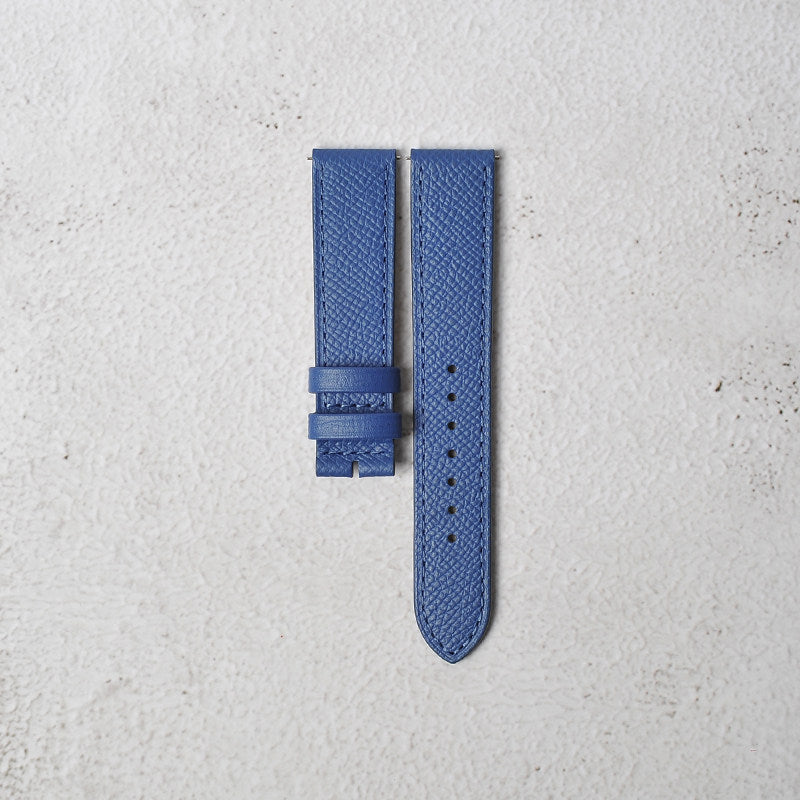 New French EPSOM Palm Pattern Cowhide Leather Watch Strap, Suitable for Omega and Tisso