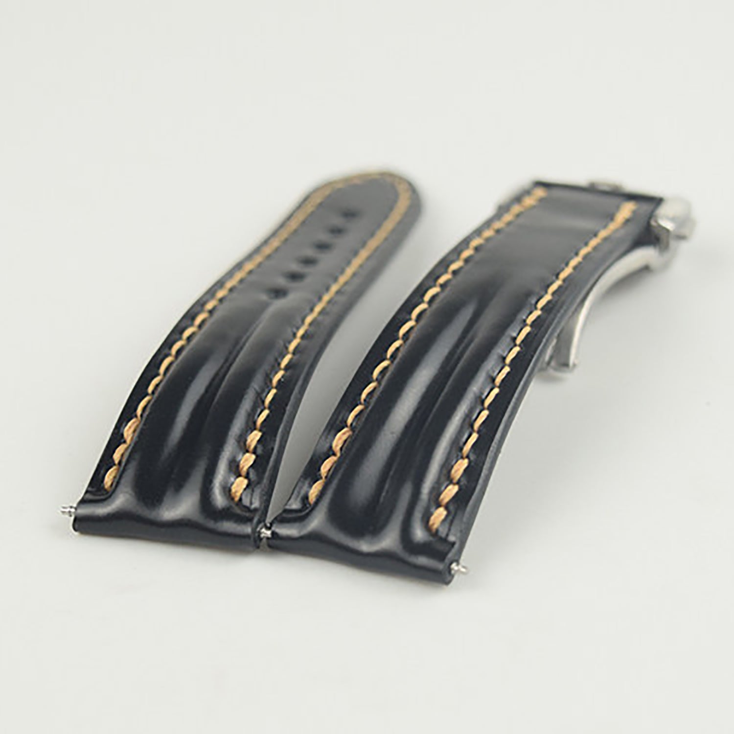 Horween Calfskin Leather Strap for Omega De Ville, Seamaster 300, and Speedmaster
