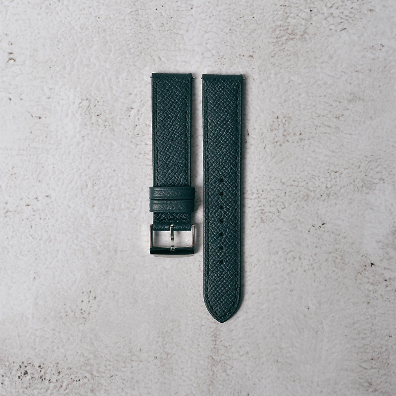 New French EPSOM Palm Pattern Cowhide Leather Watch Strap, Suitable for Omega and Tisso