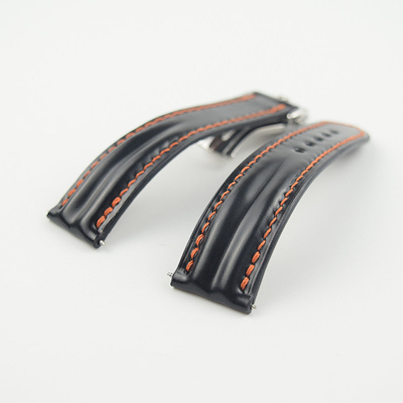 Horween Calfskin Leather Strap for Omega De Ville, Seamaster 300, and Speedmaster