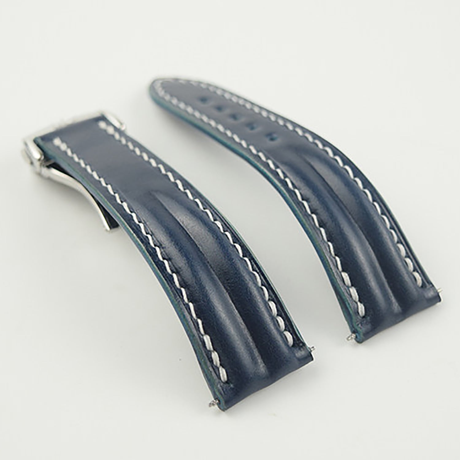 Horween Calfskin Leather Strap for Omega De Ville, Seamaster 300, and Speedmaster