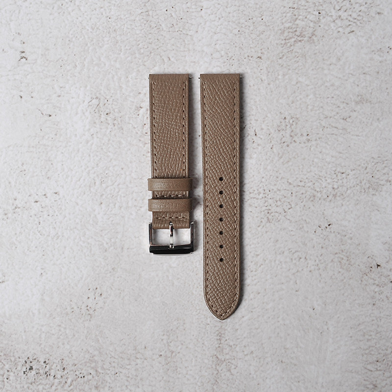 New French EPSOM Palm Pattern Cowhide Leather Watch Strap, Suitable for Omega and Tisso