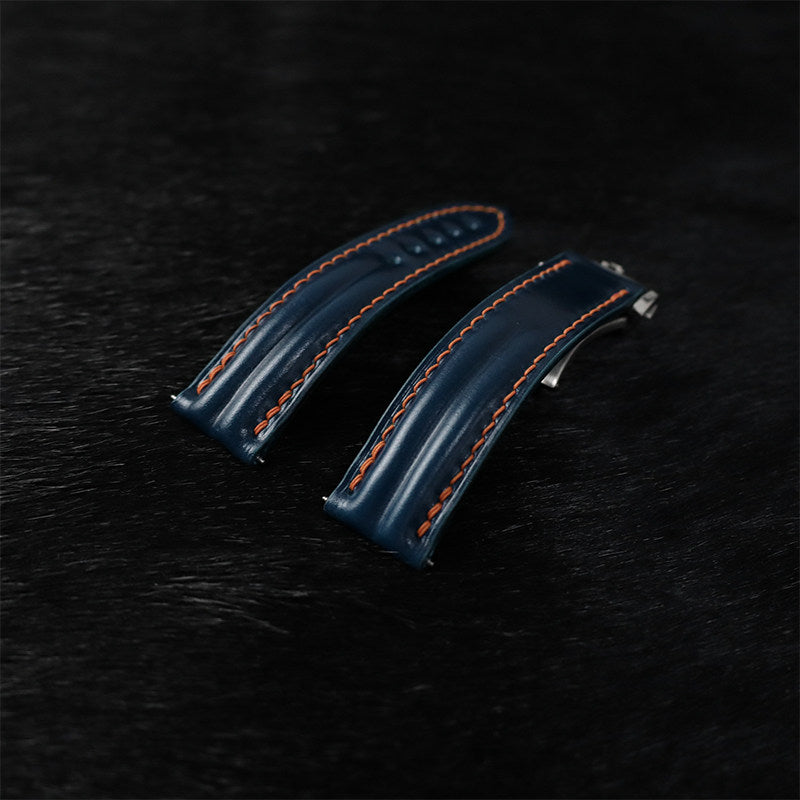 Horween Calfskin Leather Strap for Omega De Ville, Seamaster 300, and Speedmaster