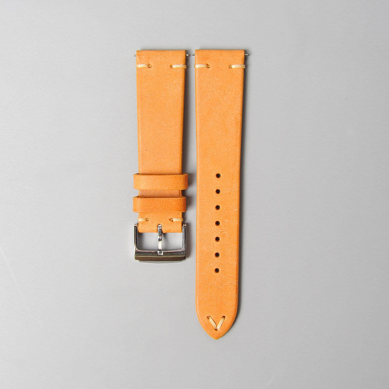 Retro Frosted Reverse Suede Leather Watch Strap for Omega, Jaeger-LeCoultre and Mido Watches