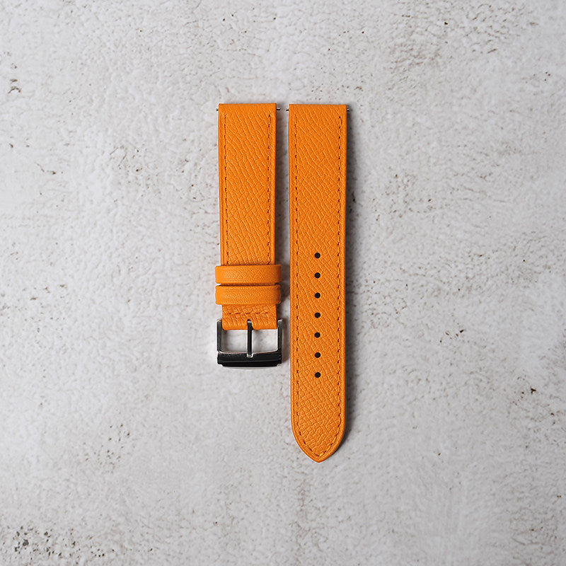 New French EPSOM Palm Pattern Cowhide Leather Watch Strap, Suitable for Omega and Tisso