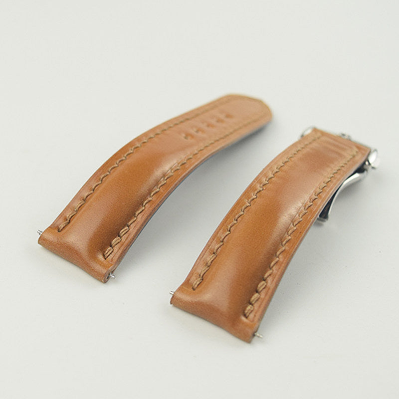 Horween Calfskin Leather Strap for Omega De Ville, Seamaster 300, and Speedmaster
