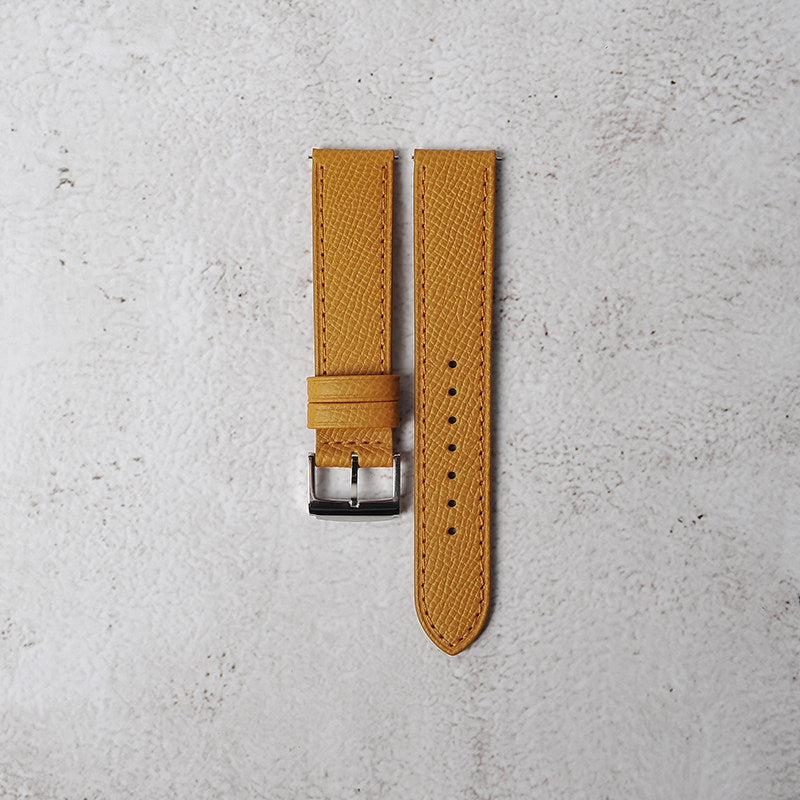 New French EPSOM Palm Pattern Cowhide Leather Watch Strap, Suitable for Omega and Tisso