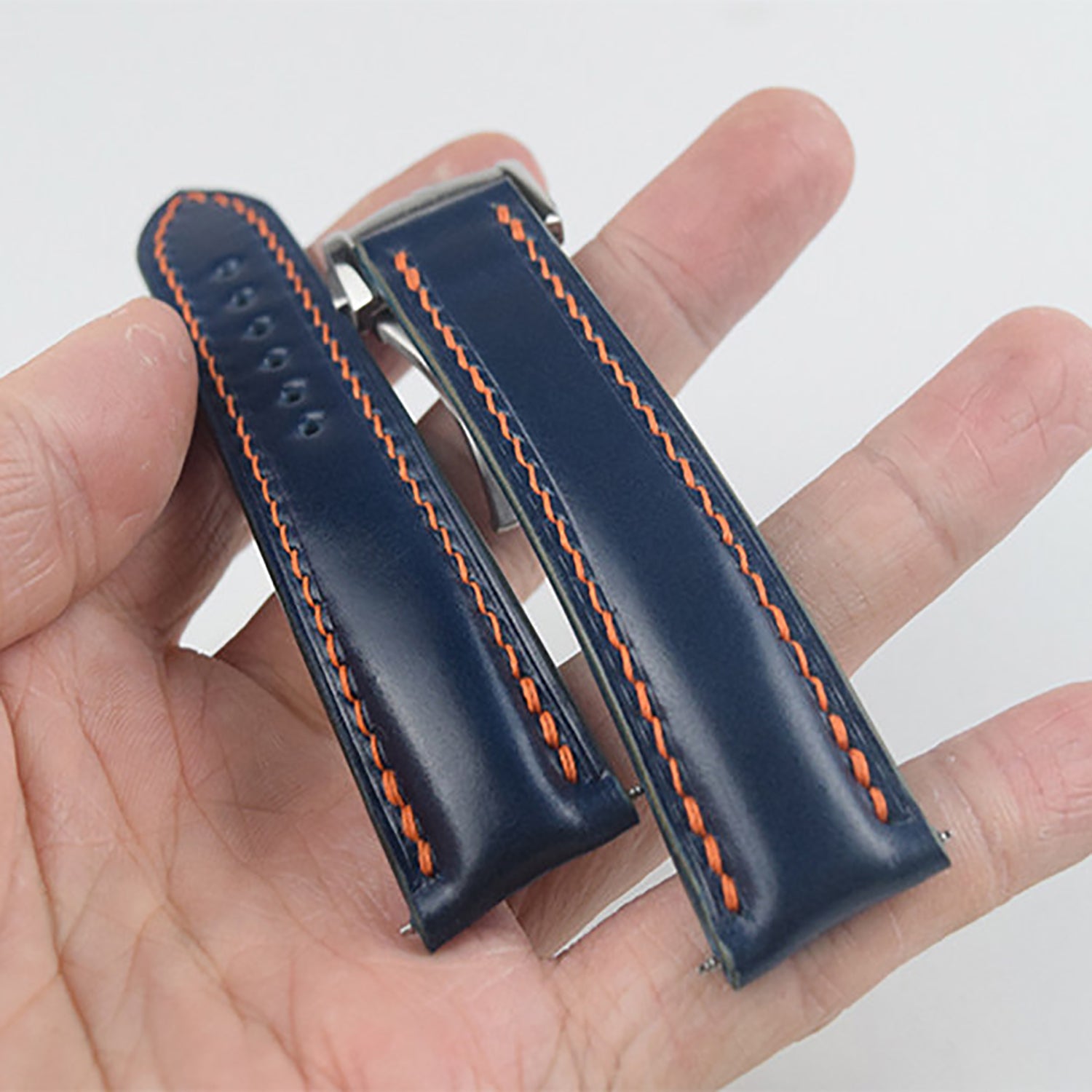 Horween Calfskin Leather Strap for Omega De Ville, Seamaster 300, and Speedmaster