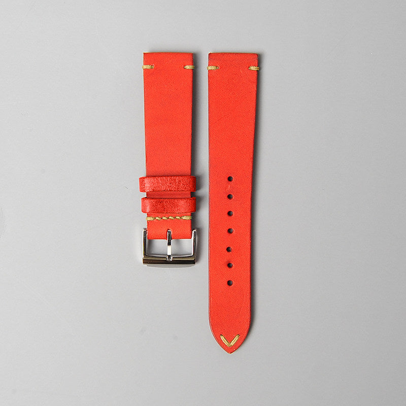 Retro Frosted Reverse Suede Leather Watch Strap for Omega, Jaeger-LeCoultre and Mido Watches