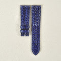 Soft Medium-Gloss American Alligator Leather Watch Strap for Men, Compatible with Blancpain Fifty Fathoms, 23mm