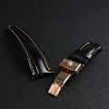 Horween Chromexcel Leather Watch Strap - Compatible with Rolex Yacht-Master, Submariner (Black/Green), Explorer, and Rainbow Daytona
