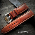 Handmade Custom Italian Vintage Thickened Soft American Original Leather Watch Strap
