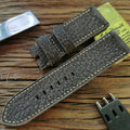 Handmade Vintage Wild Cowhide Leather Watch Strap - Retro Grain, American Rugged Style, Matte Finish, Distressed Look, Soft & Comfortable, Brown Pin Buckle
