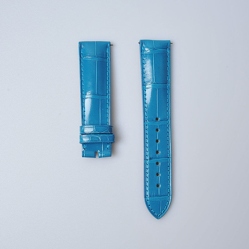 Soft Medium-Gloss American Alligator Leather Watch Strap for Men, Suitable for Jaeger-LeCoultre, Girard-Perregaux and IWC Watches