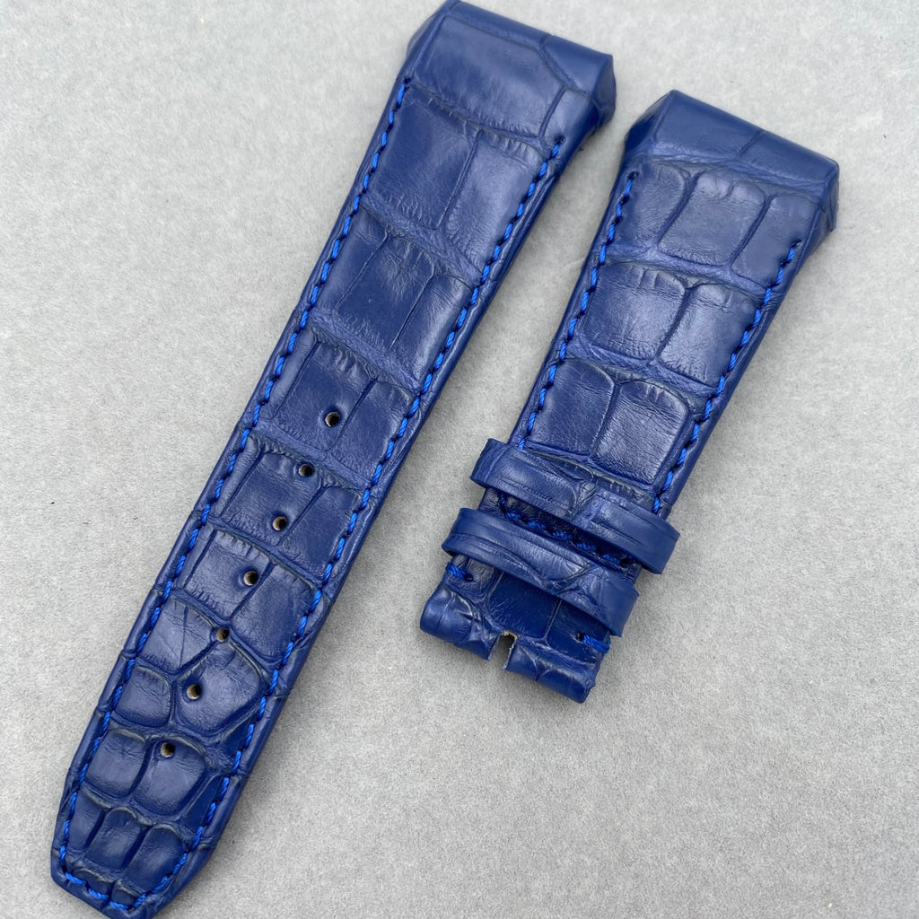 Double-Sided Crocodile Leather Watch Strap Compatible with Franck Muller V45