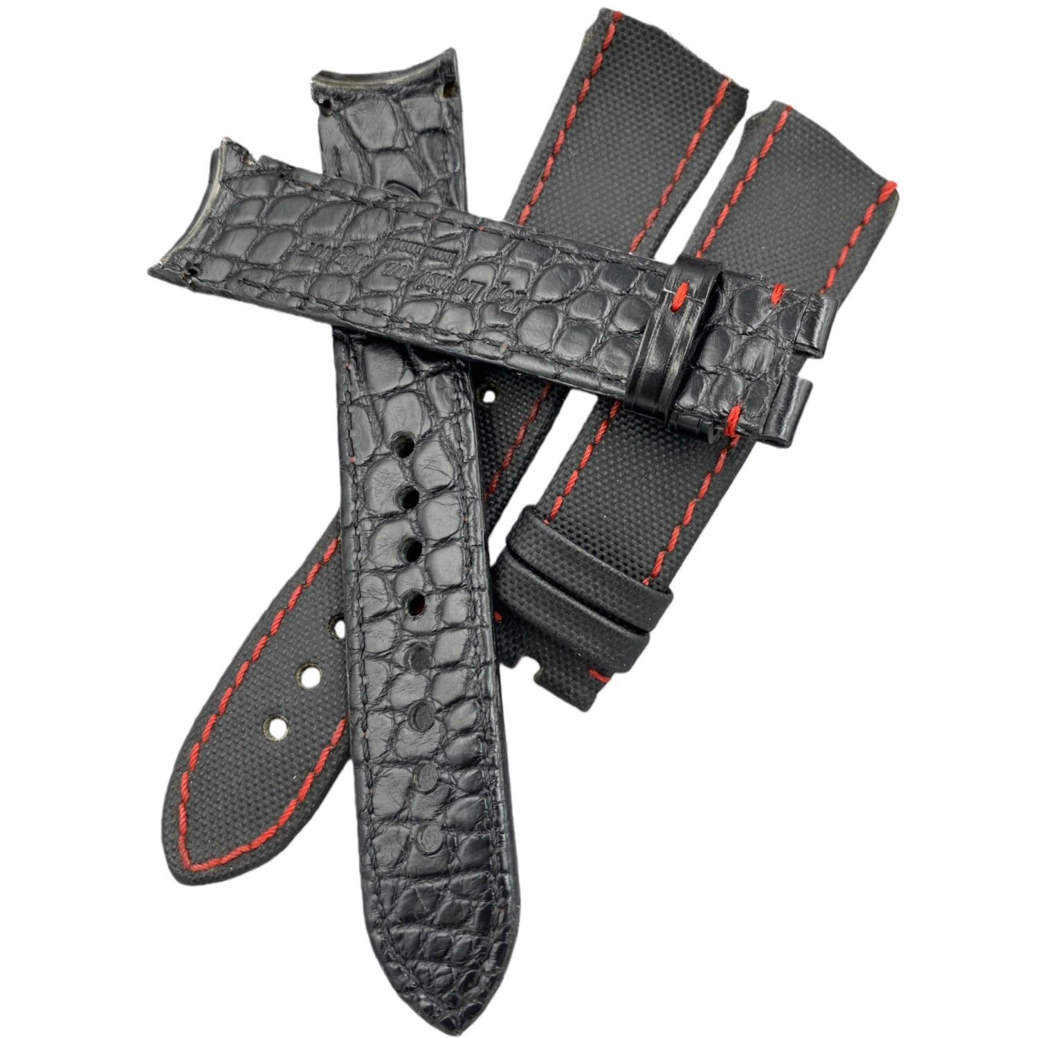 19mm Crocodile Leather Watch Strap Compatible with Glashütte Original