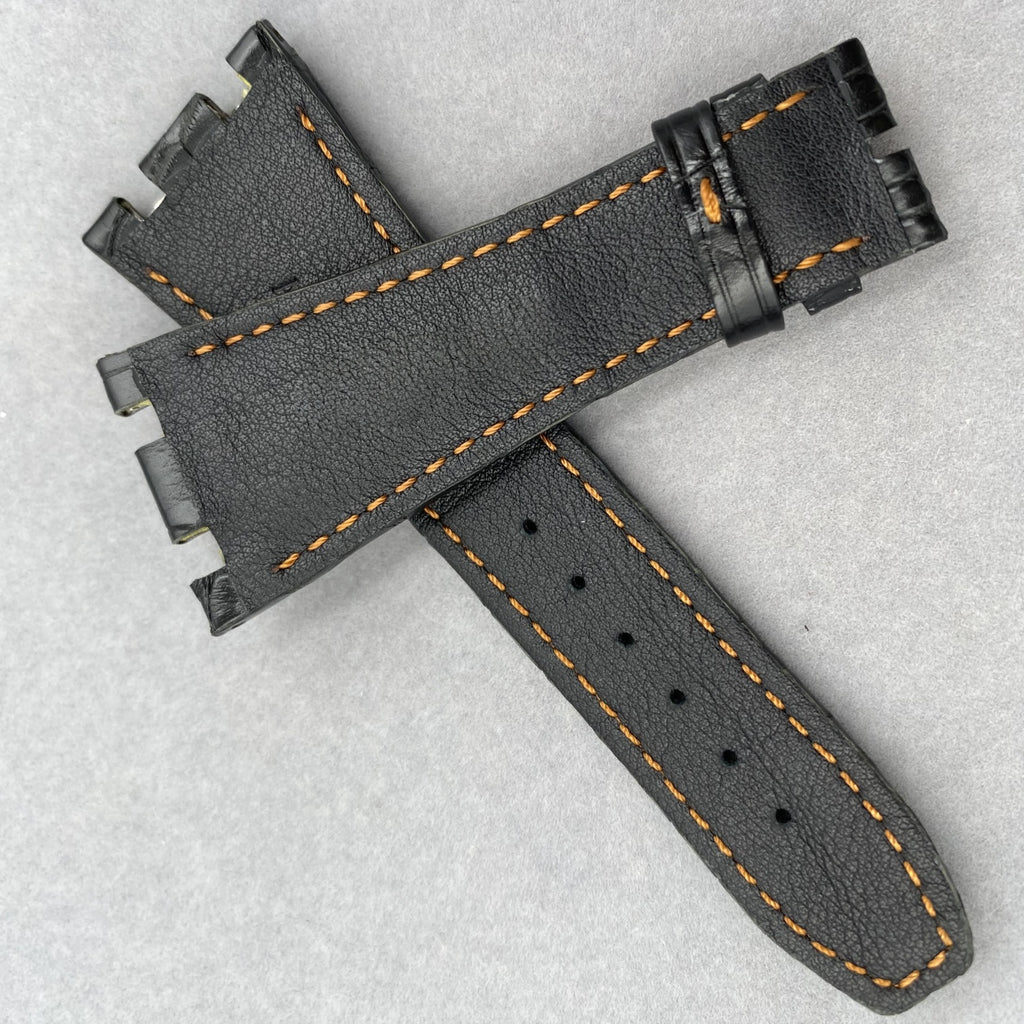 Compatible with Audemars Piguet, Crocodile Backbone Leather Watch Strap