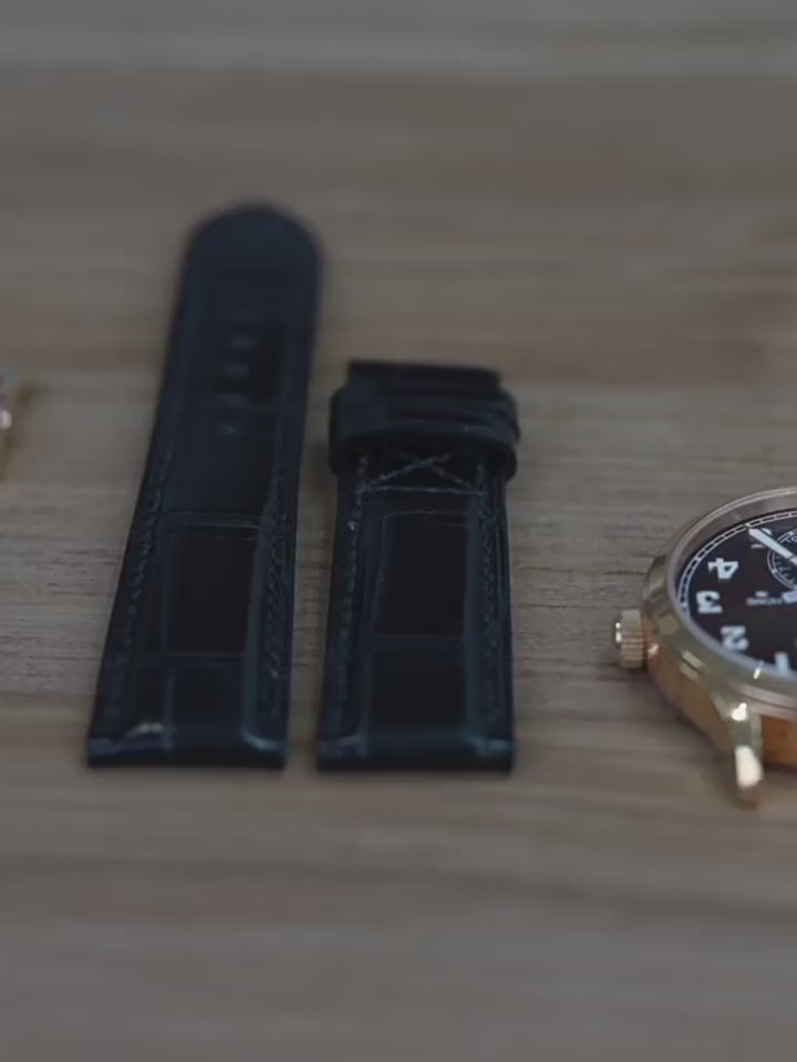 Fits Patek Philippe 5524 watch strap ALLIGATOR strap