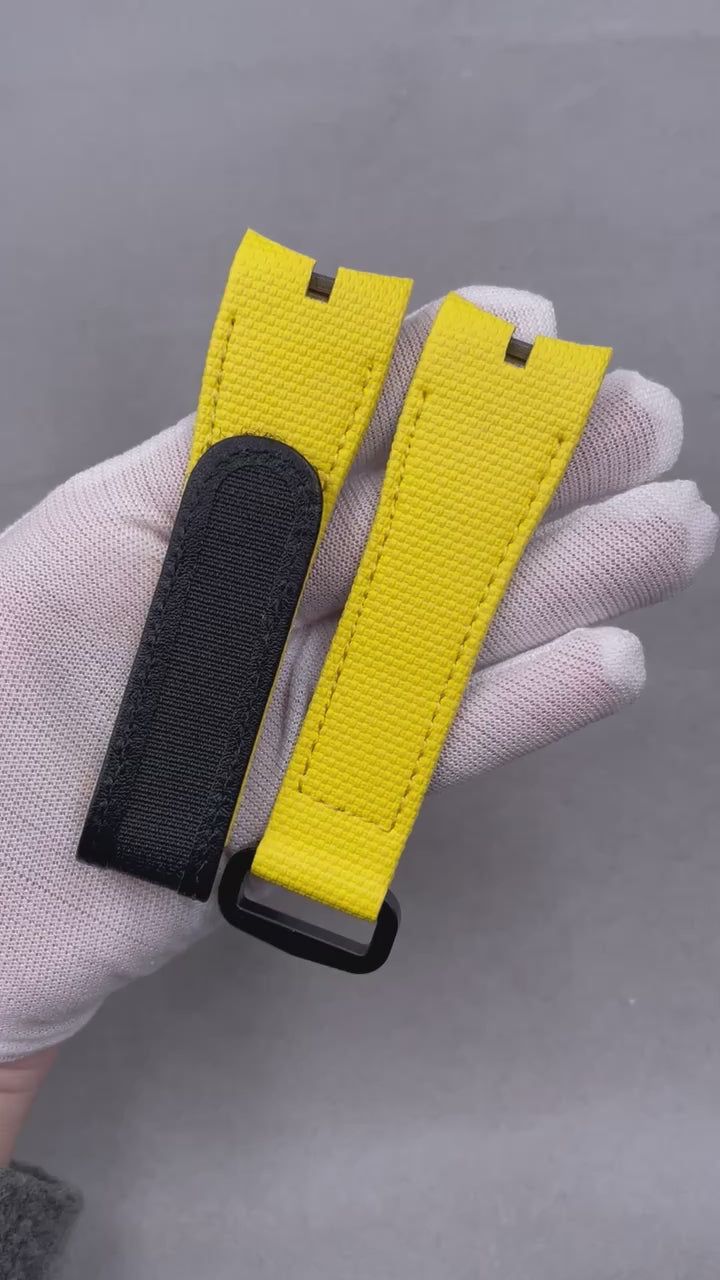 Custom Nylon Texture Rubber Hook-and-Loop Strap for Roger Dubuis Excalibur King Series 42mm (Model: RDDBEX1177)