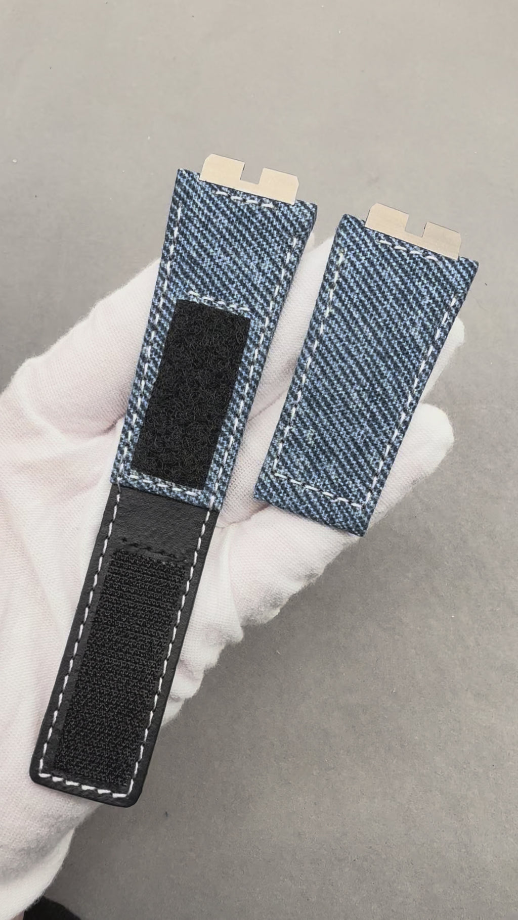 Compatible with Hublot 411/415 Denim Velcro Strap Custom Version