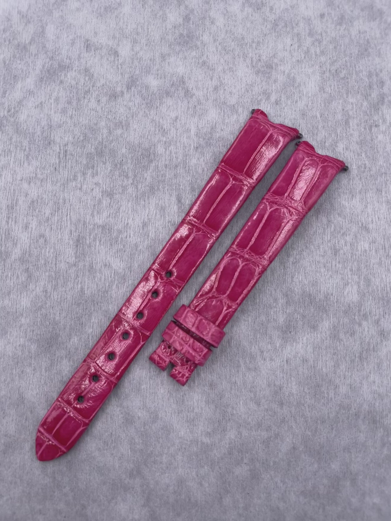 Alligator Leather Watch Strap for Piaget Limelight Gala 69 Series G0A41260 -Purple