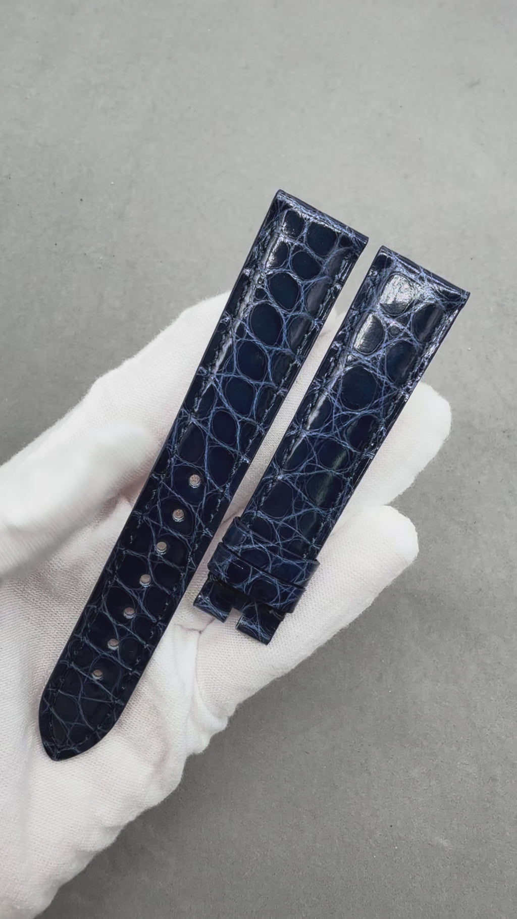 Compatible with Rolex Cellini Circular Pattern ALLIGATOR Strap Handmade Custom Strap