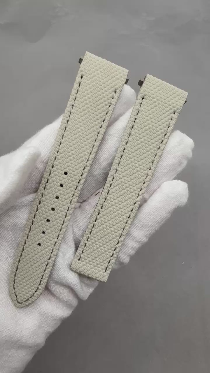 Compatible with Cartier Santos Quick-Release Rubber Strap