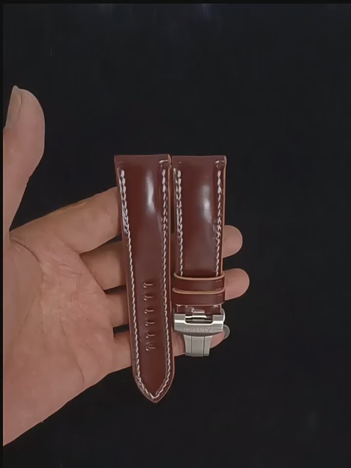 New Year's Limited Horsehide Leather Watch Strap - Handmade Custom, Vintage & Premium Style - Compatible with Panerai Watches