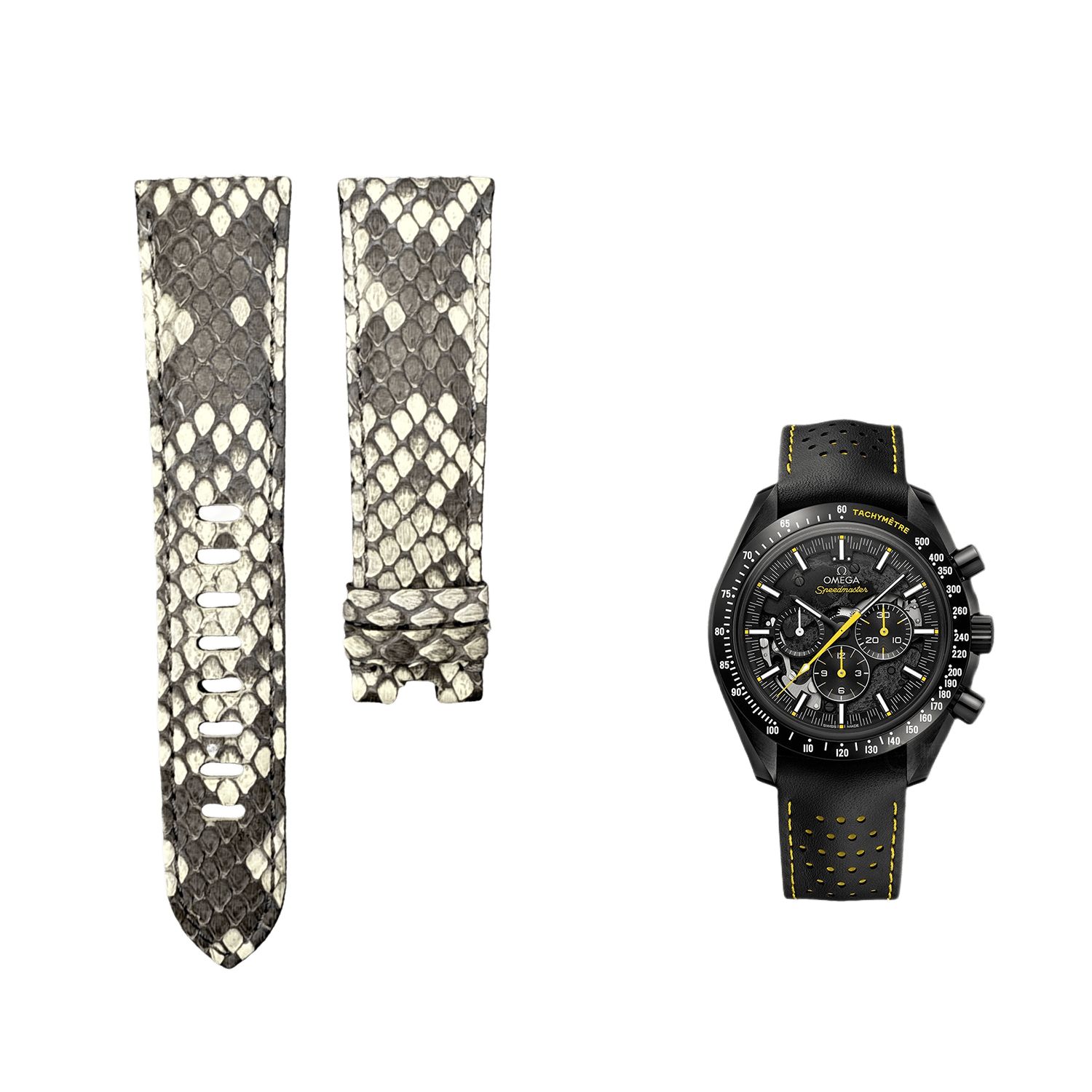 Compatible with Panerai Luminor and Radiomir Himalayan Snakeskin Strap