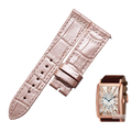 Replacement genuine cowhide leather watch strap, compatible with Franck Muller LONGISLAND 902 / 952