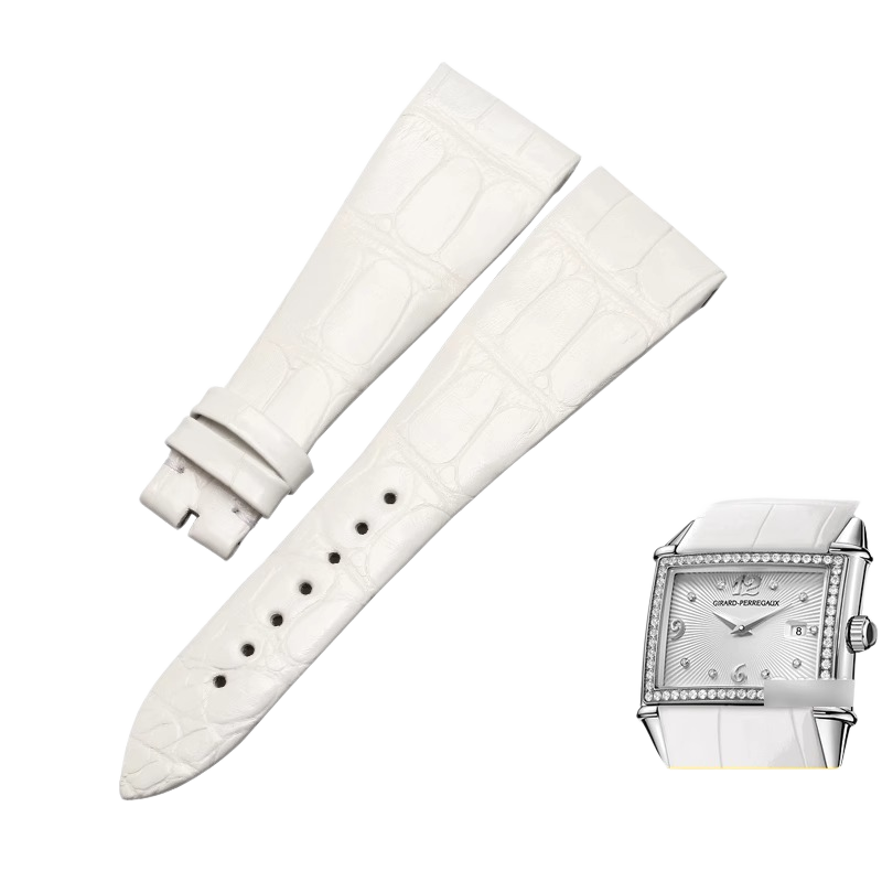 Genuine alligator watch strap, replacement for GP Girard-Perregaux 25760, for women