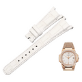 American alligator watch strap, replacement for PP Patek Philippe 7010R Nautilus, custom for women