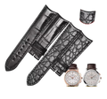 Genuine alligator watch strap, replacement for V.C Constantin Patrimony 86020, 22MM curved end